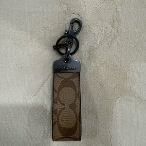 Coach Tan and Black Key Holder